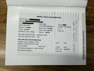 2007 FPV BF MKII GT Build No 450 - Silhouette