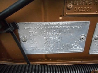 Ex- Police BT1 VL Commodore SL