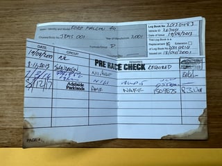 2001 CAT Racing 600 AU Falcon Supercar - John Bowe