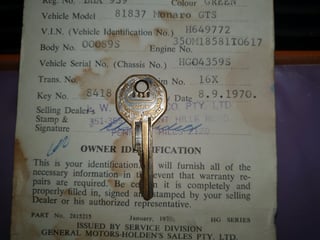 1970 HG GTS 350 Monaro - SURVIVOR SUPERB!