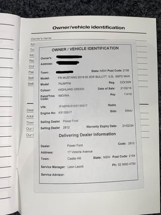 2019 Ford Mustang Bullitt - Build #2779