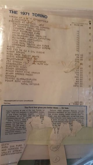 1971 Ford Torino GT Convertible 429CJ