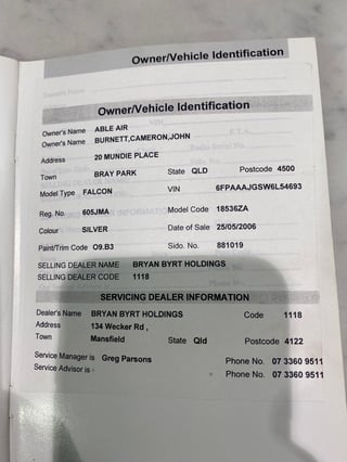 2006 FPV BF Falcon GT - Build 211