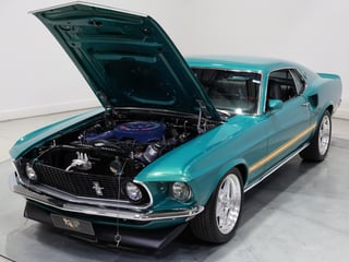 1969 Ford Mustang Mach 1 351ci Windsor - Silver Jade Metallic