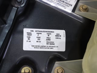 2003 FPV BA GT-P Build No 280 - Blueprint 20,024 km