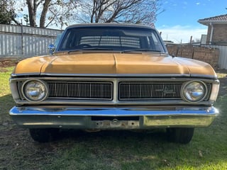 1971 Ford XY Falcon 500 GS 6cyl 250ci 2V - Toploader -Yellow Ochre 