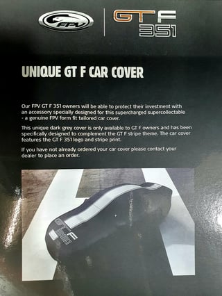 2014 Ford FPV Falcon GTF Build 83 / 500 - Manual