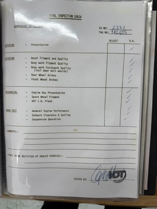 1985 HDT VK Group A SS Build No. 114/500 - 87,801 km 