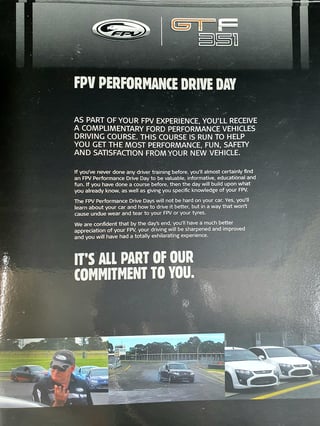 2014 Ford FPV Falcon GTF Build 83 / 500 - Manual