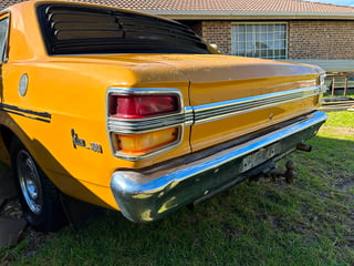 1971 Ford XY Falcon 500 GS 6cyl 250ci 2V - Toploader -Yellow Ochre 