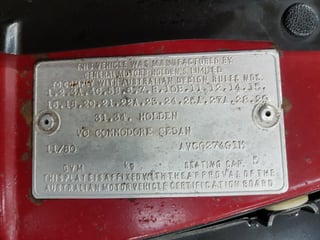 1980 Brock VC HDT Commodore #492