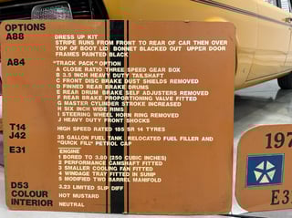 1970 Chrysler Valiant VG Pacer E31 Big Tank