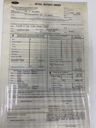 1974 XB GT Falcon - 66,090 km from new!