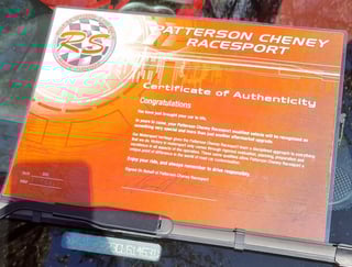 2011 VE Commodore SSV Redline - Patterson Cheney Race Sport RS350