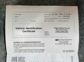 1986 HDT VL Commodore SS Group A - Plus Pack