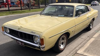 1973 Chrysler VJ Valiant Charger 770 E55 340ci V8 - Sandstone