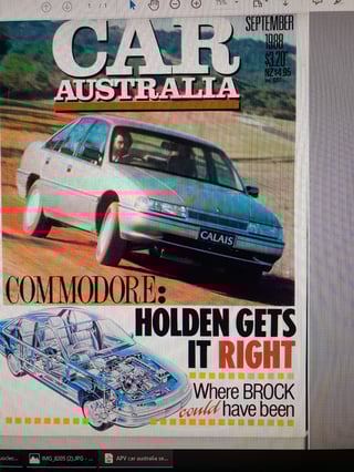 APV 1987 VL Holden Calais 4.9L V8