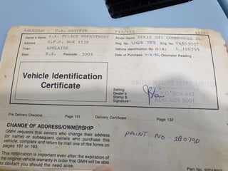 1985 VK BT1 Commodore SL - 4.9L V8