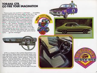 1971 LJ GTR Torana - Body No. 1