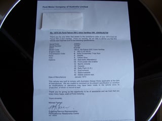 1973 XA Falcon 500 GS Coupe