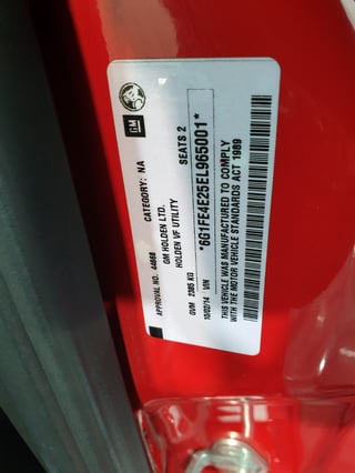 2014 Holden VF SSV Redline Ute