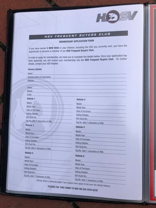 2004 HSV VZ Coupe 4 Build No. 059 - 8,161 km - Phantom Black