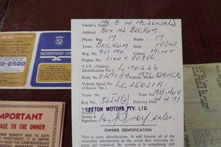 1971 LC Torana GTR XU1