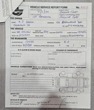 1975 Ford XB GT Falcon - Polar White