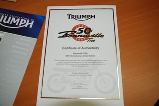 Triumph Bonneville 50th Anniv.