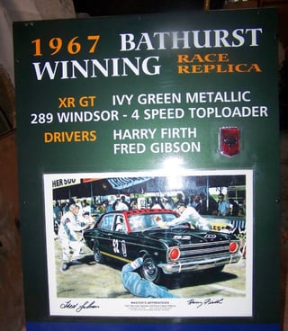 1967 XR GT Falcon - Gibson/Firth Race Replica