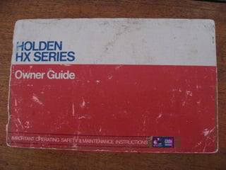 1977 HX Holden Kingswood Deluxe 4.2L