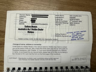 2002 HSV Coupe GTO V2 Series II - Sting Red … $59,990