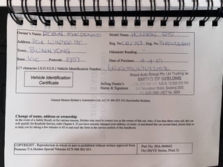 2007 HSV VE GTS Commodore Build No. 001 - 6,024 km