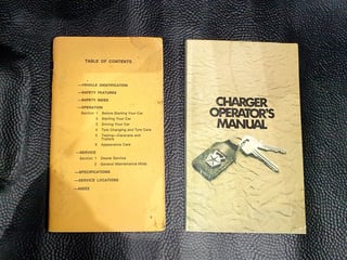 1975 VJ Valiant Charger XL Sports Pack - 21,898 km