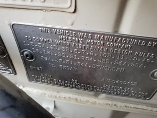 1987 VL Commodore Formula 5000 5.0L V8