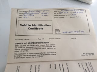 1985 VK Group A Commodore #140