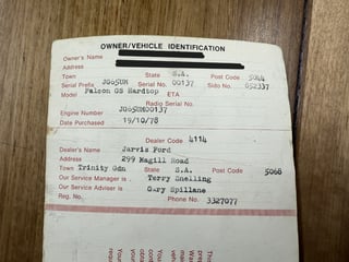 1978 Ford Falcon XC Cobra 5.8 Litre - Build No 137