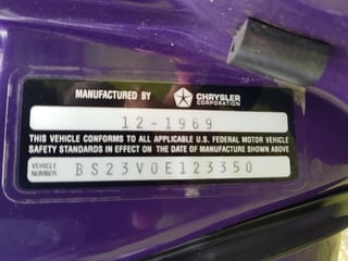 1970 Plymouth Cuda 440 Six Pack Four Speed