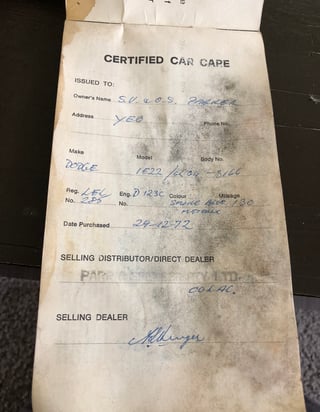 1972 VH Valiant Dodge Ute