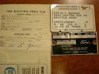 1965 Mustang Coupe 289 V8