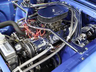 1965 Ford Mustang Convertible 302ci - Estoril Blue Metallic 