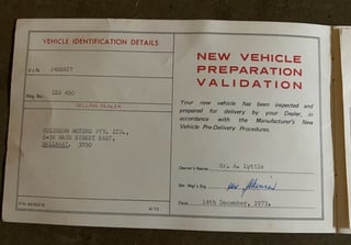 1973 Holden HQ Premier V8