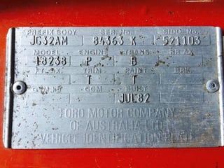 1982 XE Fairmont Ghia ESP 4.9L V8