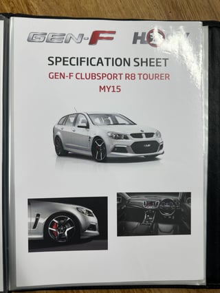 2016 HSV Clubsport R8 Tourer Build No 097 - Heron White …