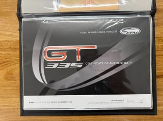 2013 FPV FG MK II GT Build No 1294 -  Silhouette