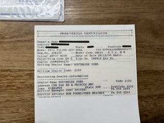 1995 Ford Falcon EF Series II GLI Classic - Arctic Blue - One Owner