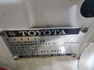 1972 Toyota Corolla KE 25 Coupe Deluxe