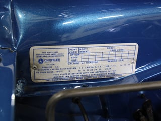 1974 Chrysler Valiant VJ Regal Hardtop - True Blue Metallic