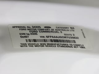 2007 FPV BF MK II Cobra Super Pursuit Build No 60 - 63,270km 