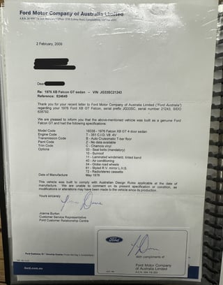 1976 Ford Falcon XB GT - Sherwood Green Metallic